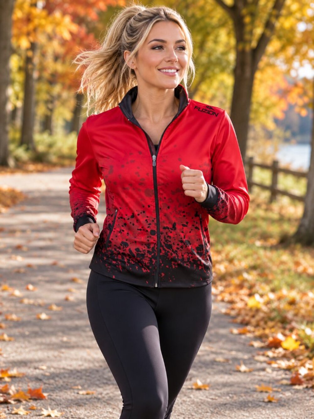 FUZION WOMENS ACTIVE WEAR JACKET-  (XL)